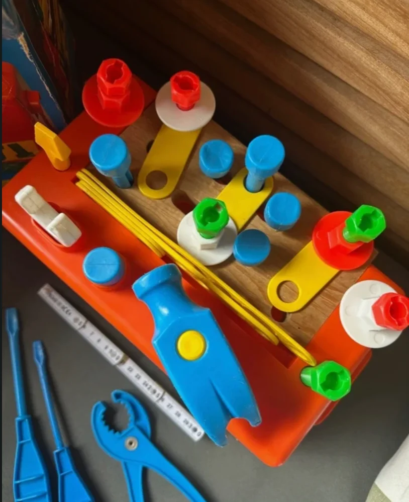 Etabli Woodtop Workbench #927 de Fisher-Price (1980) avec boite – photo 3
